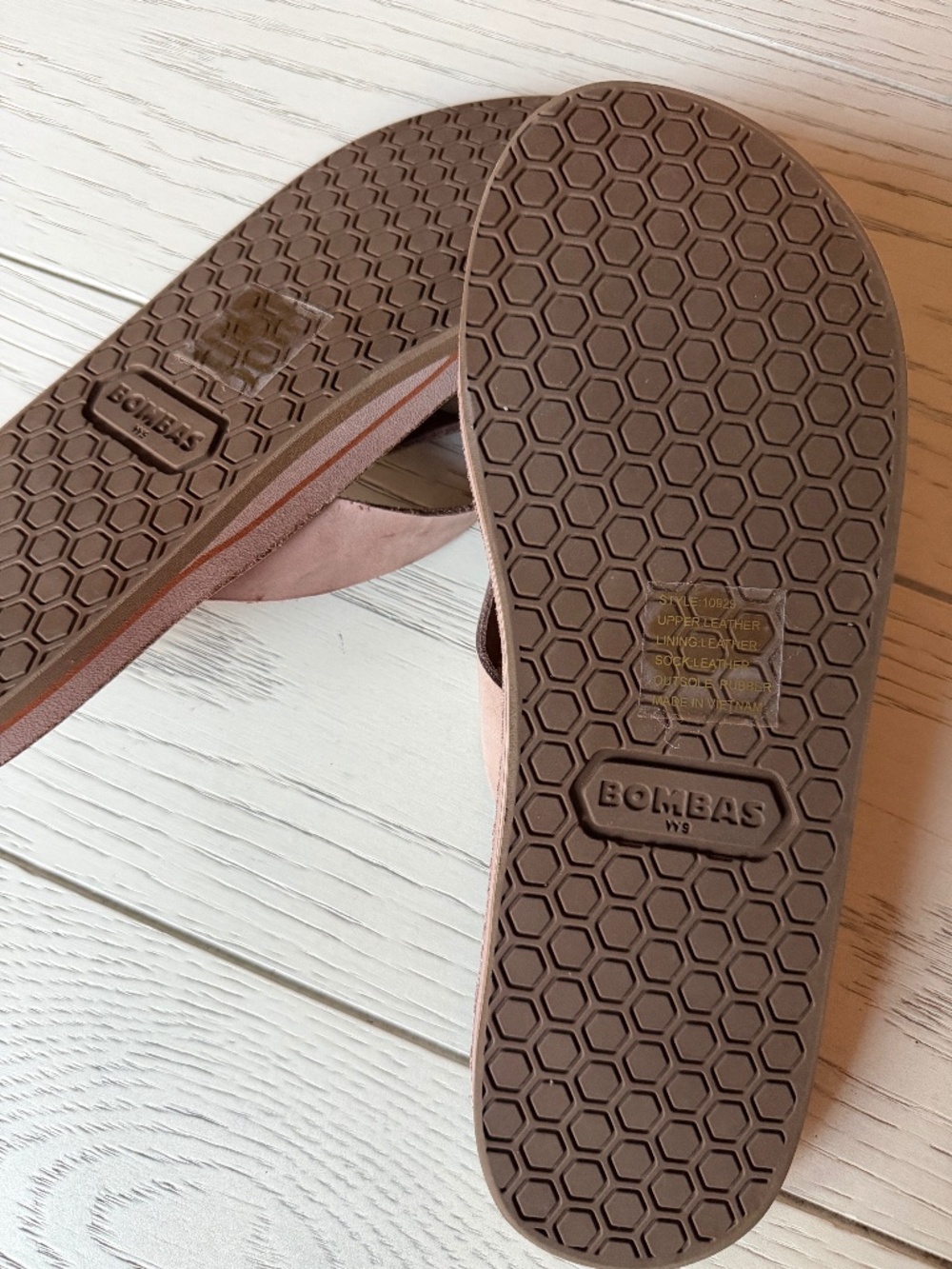 Bombas - Women's Sunrise Leather Flip Flop - size 9 - Picture 4 of 7